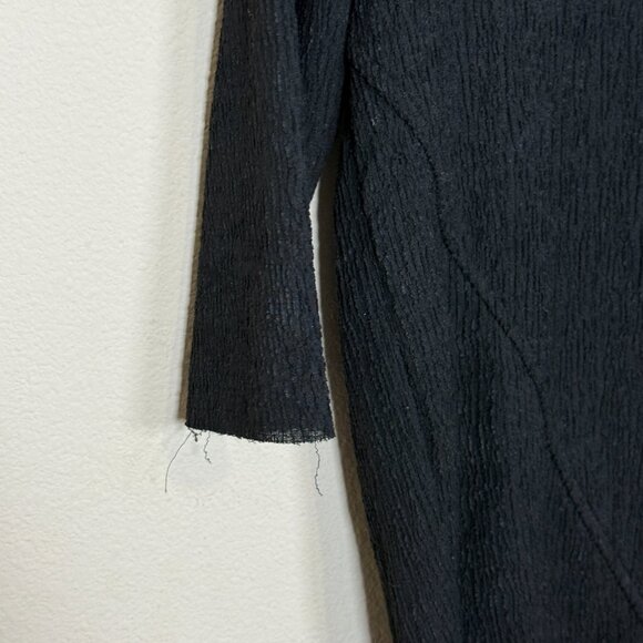 Zara Man t-shirt Black Textured sheer Cotton T-Shirt S - Picture 3 of 6